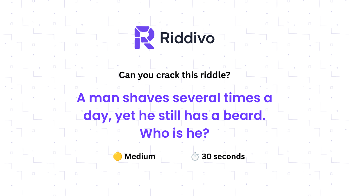 A Man Shaves Several Times But Still Has a Beard